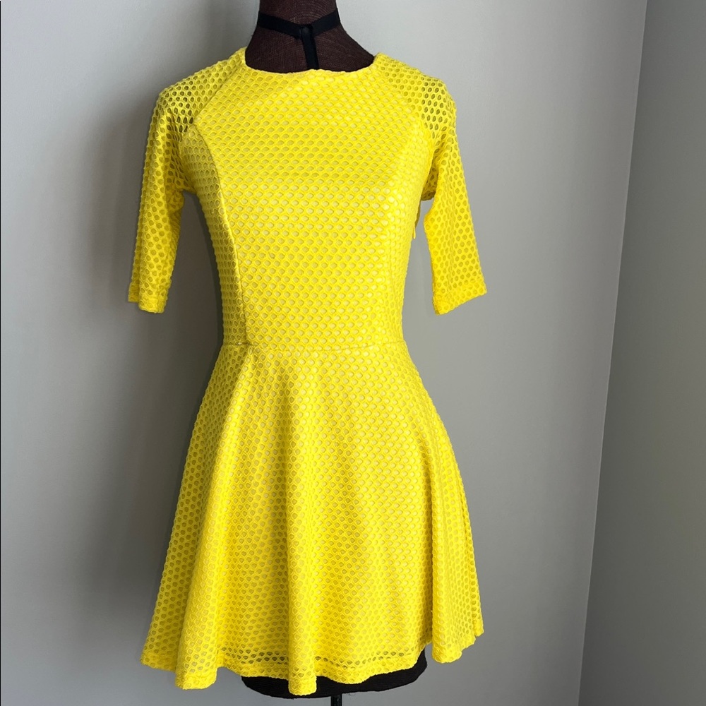 Gianni Bini Vibrant Yellow Mini Dress